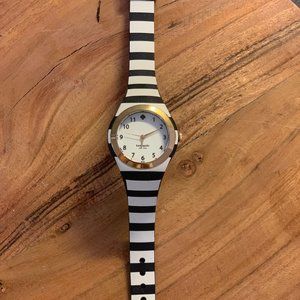 Kate Spade black & white stripe watch! MOVING SALE!